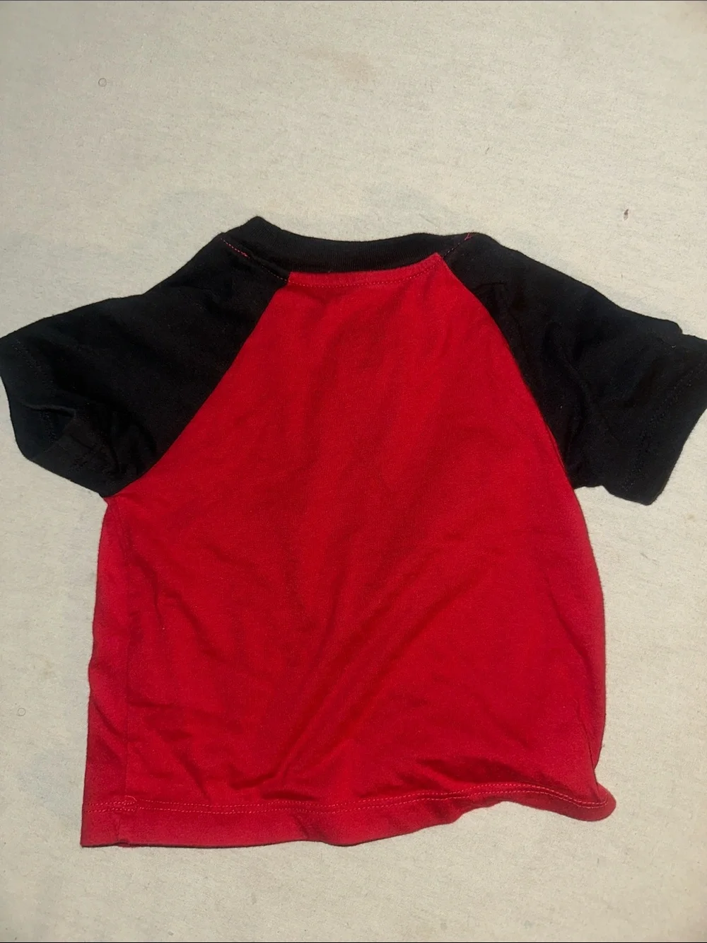 Baby Size 12M Love Bug Red & Black Raglan Kids Shirt